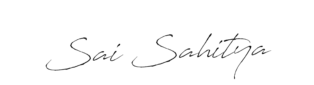 Create a beautiful signature design for name Sai Sahitya. With this signature (Antro_Vectra) fonts, you can make a handwritten signature for free. Sai Sahitya signature style 6 images and pictures png