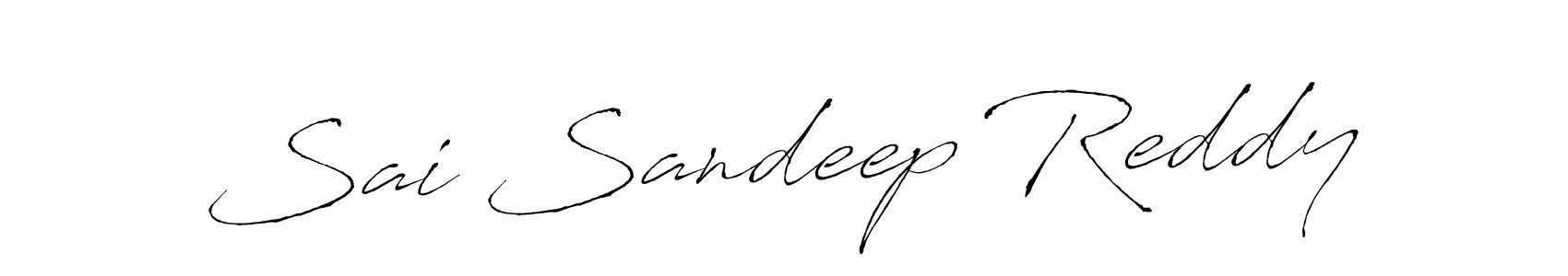 Design your own signature with our free online signature maker. With this signature software, you can create a handwritten (Antro_Vectra) signature for name Sai Sandeep Reddy. Sai Sandeep Reddy signature style 6 images and pictures png
