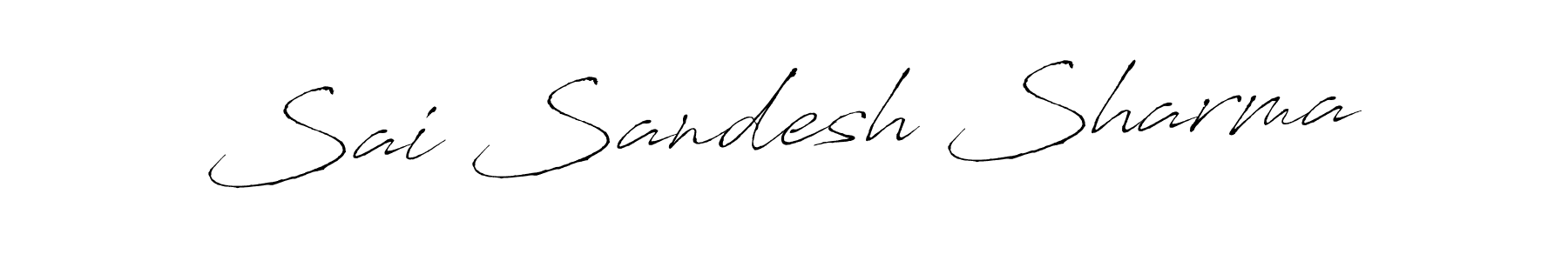 Design your own signature with our free online signature maker. With this signature software, you can create a handwritten (Antro_Vectra) signature for name Sai Sandesh Sharma. Sai Sandesh Sharma signature style 6 images and pictures png