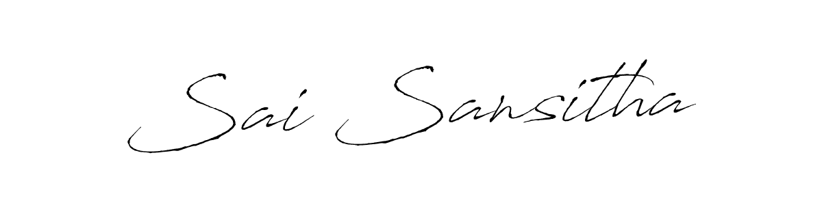 Make a beautiful signature design for name Sai Sansitha. Use this online signature maker to create a handwritten signature for free. Sai Sansitha signature style 6 images and pictures png