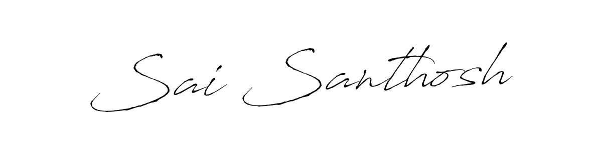 You can use this online signature creator to create a handwritten signature for the name Sai Santhosh. This is the best online autograph maker. Sai Santhosh signature style 6 images and pictures png