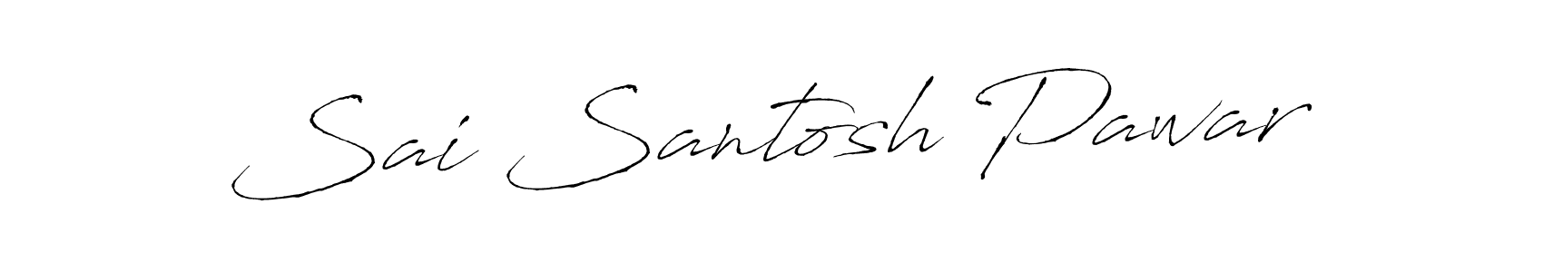 Create a beautiful signature design for name Sai Santosh Pawar. With this signature (Antro_Vectra) fonts, you can make a handwritten signature for free. Sai Santosh Pawar signature style 6 images and pictures png