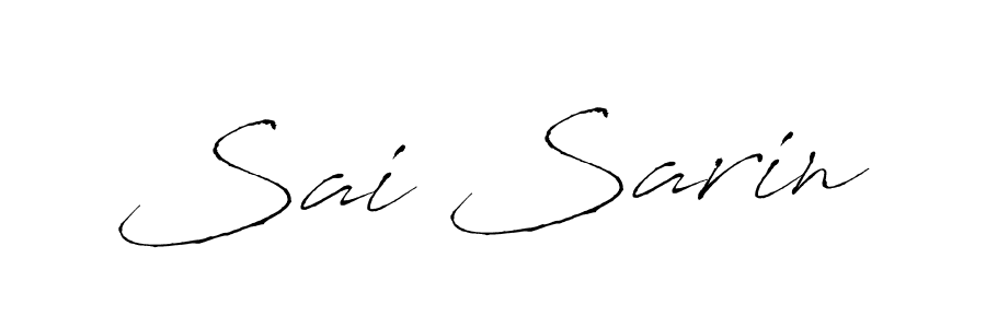 Use a signature maker to create a handwritten signature online. With this signature software, you can design (Antro_Vectra) your own signature for name Sai Sarin. Sai Sarin signature style 6 images and pictures png