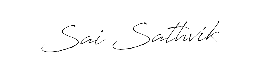 How to make Sai Sathvik signature? Antro_Vectra is a professional autograph style. Create handwritten signature for Sai Sathvik name. Sai Sathvik signature style 6 images and pictures png