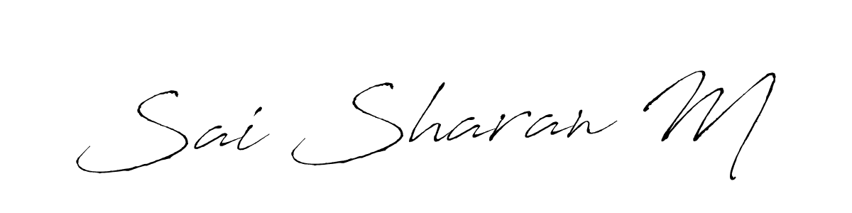 Also You can easily find your signature by using the search form. We will create Sai Sharan M name handwritten signature images for you free of cost using Antro_Vectra sign style. Sai Sharan M signature style 6 images and pictures png