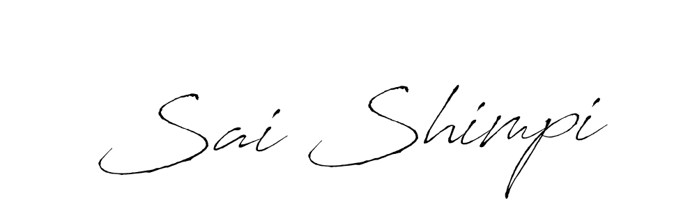 Use a signature maker to create a handwritten signature online. With this signature software, you can design (Antro_Vectra) your own signature for name Sai Shimpi. Sai Shimpi signature style 6 images and pictures png