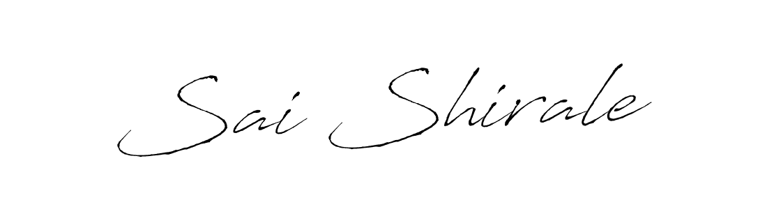 Use a signature maker to create a handwritten signature online. With this signature software, you can design (Antro_Vectra) your own signature for name Sai Shirale. Sai Shirale signature style 6 images and pictures png