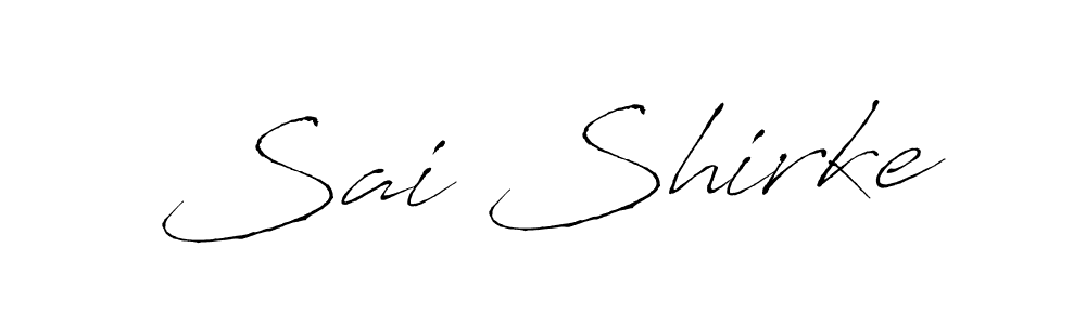 Make a beautiful signature design for name Sai Shirke. With this signature (Antro_Vectra) style, you can create a handwritten signature for free. Sai Shirke signature style 6 images and pictures png