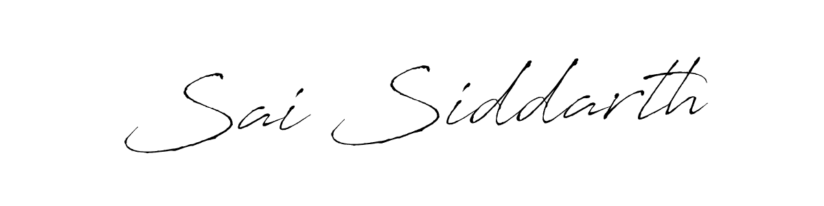 Make a beautiful signature design for name Sai Siddarth. With this signature (Antro_Vectra) style, you can create a handwritten signature for free. Sai Siddarth signature style 6 images and pictures png