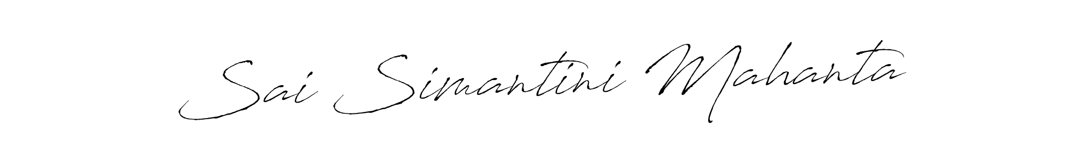 It looks lik you need a new signature style for name Sai Simantini Mahanta. Design unique handwritten (Antro_Vectra) signature with our free signature maker in just a few clicks. Sai Simantini Mahanta signature style 6 images and pictures png