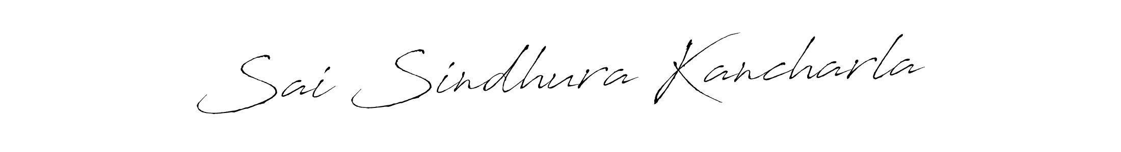 Make a beautiful signature design for name Sai Sindhura Kancharla. With this signature (Antro_Vectra) style, you can create a handwritten signature for free. Sai Sindhura Kancharla signature style 6 images and pictures png