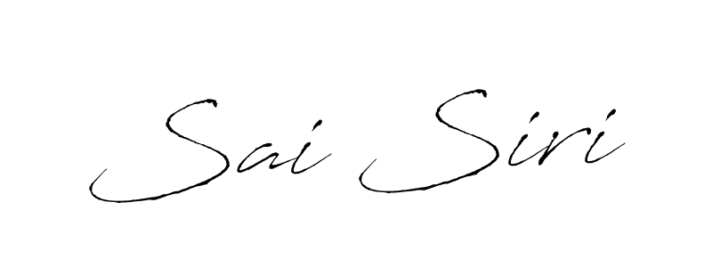 Make a beautiful signature design for name Sai Siri. With this signature (Antro_Vectra) style, you can create a handwritten signature for free. Sai Siri signature style 6 images and pictures png
