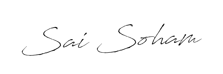 How to make Sai Soham signature? Antro_Vectra is a professional autograph style. Create handwritten signature for Sai Soham name. Sai Soham signature style 6 images and pictures png