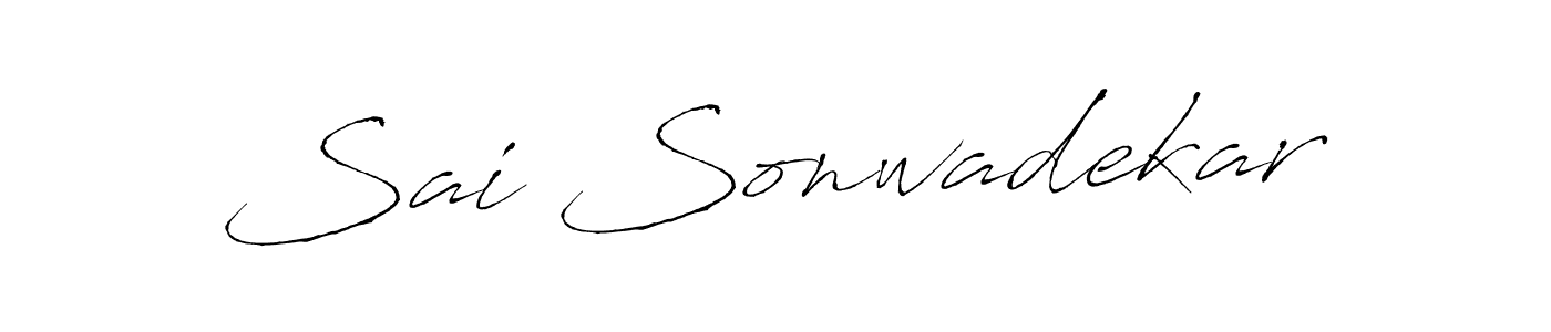 How to make Sai Sonwadekar signature? Antro_Vectra is a professional autograph style. Create handwritten signature for Sai Sonwadekar name. Sai Sonwadekar signature style 6 images and pictures png