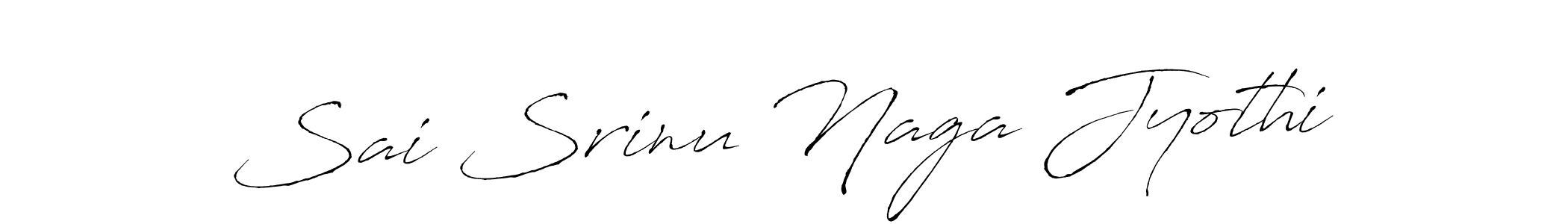 Create a beautiful signature design for name Sai Srinu Naga Jyothi. With this signature (Antro_Vectra) fonts, you can make a handwritten signature for free. Sai Srinu Naga Jyothi signature style 6 images and pictures png