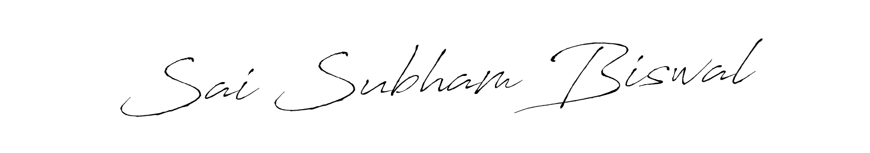 Create a beautiful signature design for name Sai Subham Biswal. With this signature (Antro_Vectra) fonts, you can make a handwritten signature for free. Sai Subham Biswal signature style 6 images and pictures png