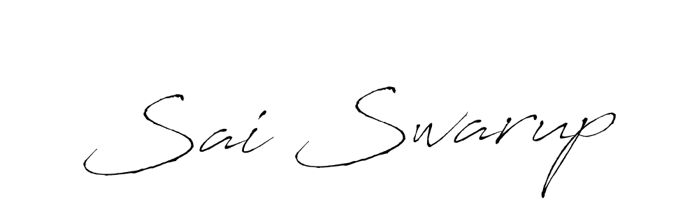 Make a beautiful signature design for name Sai Swarup. With this signature (Antro_Vectra) style, you can create a handwritten signature for free. Sai Swarup signature style 6 images and pictures png