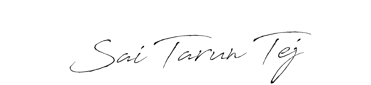 How to make Sai Tarun Tej signature? Antro_Vectra is a professional autograph style. Create handwritten signature for Sai Tarun Tej name. Sai Tarun Tej signature style 6 images and pictures png
