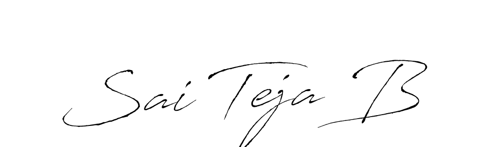 The best way (Antro_Vectra) to make a short signature is to pick only two or three words in your name. The name Sai Teja B include a total of six letters. For converting this name. Sai Teja B signature style 6 images and pictures png