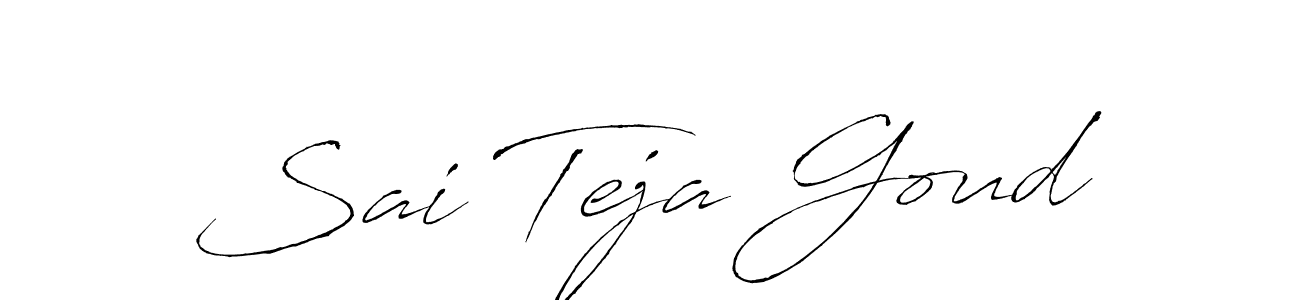 Use a signature maker to create a handwritten signature online. With this signature software, you can design (Antro_Vectra) your own signature for name Sai Teja Goud. Sai Teja Goud signature style 6 images and pictures png