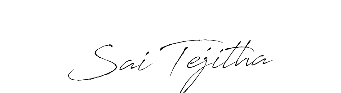 Make a beautiful signature design for name Sai Tejitha. With this signature (Antro_Vectra) style, you can create a handwritten signature for free. Sai Tejitha signature style 6 images and pictures png