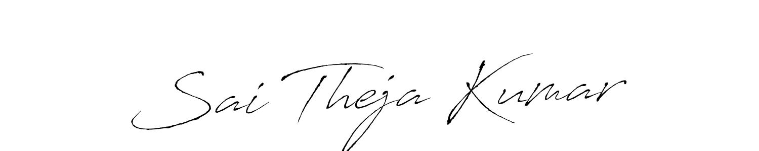 Also we have Sai Theja Kumar name is the best signature style. Create professional handwritten signature collection using Antro_Vectra autograph style. Sai Theja Kumar signature style 6 images and pictures png