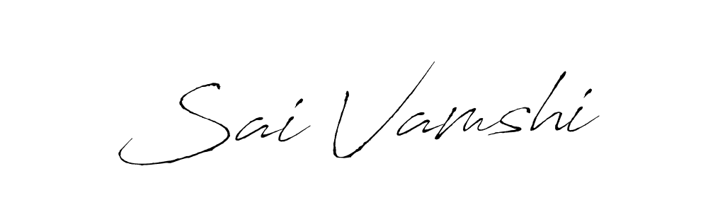 It looks lik you need a new signature style for name Sai Vamshi. Design unique handwritten (Antro_Vectra) signature with our free signature maker in just a few clicks. Sai Vamshi signature style 6 images and pictures png