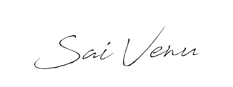 Create a beautiful signature design for name Sai Venu. With this signature (Antro_Vectra) fonts, you can make a handwritten signature for free. Sai Venu signature style 6 images and pictures png