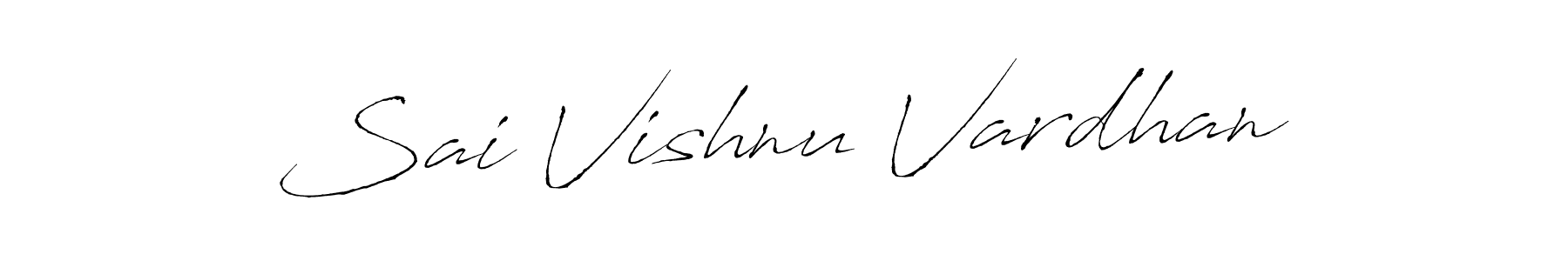 Make a beautiful signature design for name Sai Vishnu Vardhan. With this signature (Antro_Vectra) style, you can create a handwritten signature for free. Sai Vishnu Vardhan signature style 6 images and pictures png