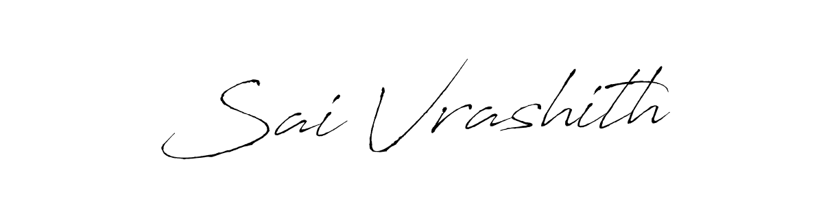 Similarly Antro_Vectra is the best handwritten signature design. Signature creator online .You can use it as an online autograph creator for name Sai Vrashith. Sai Vrashith signature style 6 images and pictures png