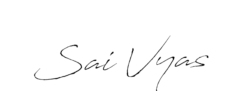 Also we have Sai Vyas name is the best signature style. Create professional handwritten signature collection using Antro_Vectra autograph style. Sai Vyas signature style 6 images and pictures png