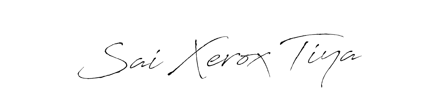 How to make Sai Xerox Tiya signature? Antro_Vectra is a professional autograph style. Create handwritten signature for Sai Xerox Tiya name. Sai Xerox Tiya signature style 6 images and pictures png