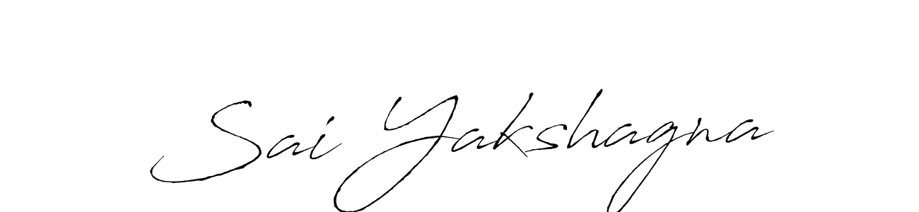 Create a beautiful signature design for name Sai Yakshagna. With this signature (Antro_Vectra) fonts, you can make a handwritten signature for free. Sai Yakshagna signature style 6 images and pictures png