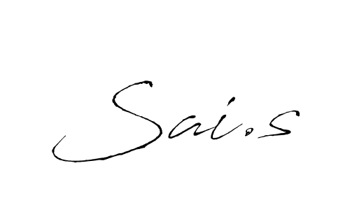 Sai.s stylish signature style. Best Handwritten Sign (Antro_Vectra) for my name. Handwritten Signature Collection Ideas for my name Sai.s. Sai.s signature style 6 images and pictures png