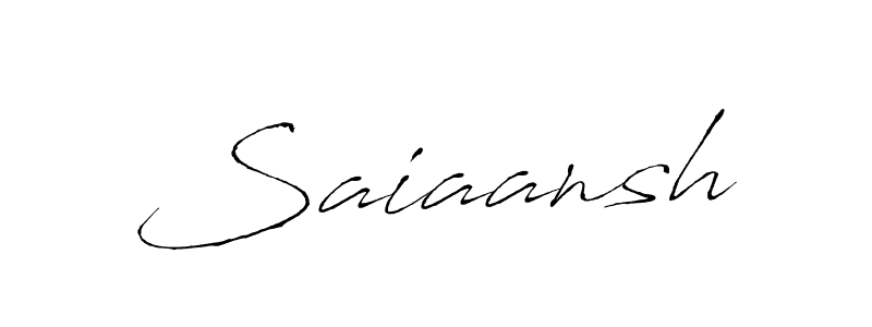 Use a signature maker to create a handwritten signature online. With this signature software, you can design (Antro_Vectra) your own signature for name Saiaansh. Saiaansh signature style 6 images and pictures png