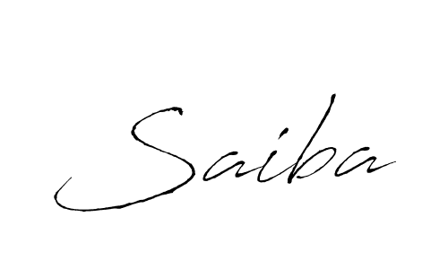 Design your own signature with our free online signature maker. With this signature software, you can create a handwritten (Antro_Vectra) signature for name Saiba. Saiba signature style 6 images and pictures png