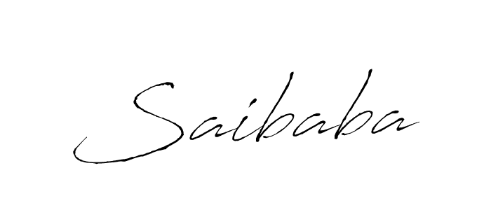 Design your own signature with our free online signature maker. With this signature software, you can create a handwritten (Antro_Vectra) signature for name Saibaba. Saibaba signature style 6 images and pictures png