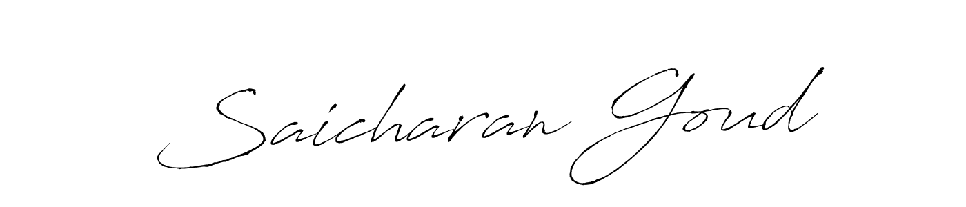 Saicharan Goud stylish signature style. Best Handwritten Sign (Antro_Vectra) for my name. Handwritten Signature Collection Ideas for my name Saicharan Goud. Saicharan Goud signature style 6 images and pictures png