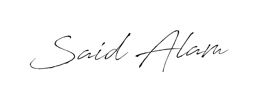 Antro_Vectra is a professional signature style that is perfect for those who want to add a touch of class to their signature. It is also a great choice for those who want to make their signature more unique. Get Said Alam name to fancy signature for free. Said Alam signature style 6 images and pictures png
