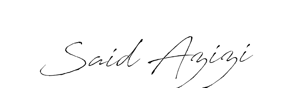 Create a beautiful signature design for name Said Azizi. With this signature (Antro_Vectra) fonts, you can make a handwritten signature for free. Said Azizi signature style 6 images and pictures png