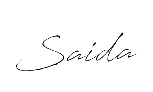 Saida stylish signature style. Best Handwritten Sign (Antro_Vectra) for my name. Handwritten Signature Collection Ideas for my name Saida. Saida signature style 6 images and pictures png