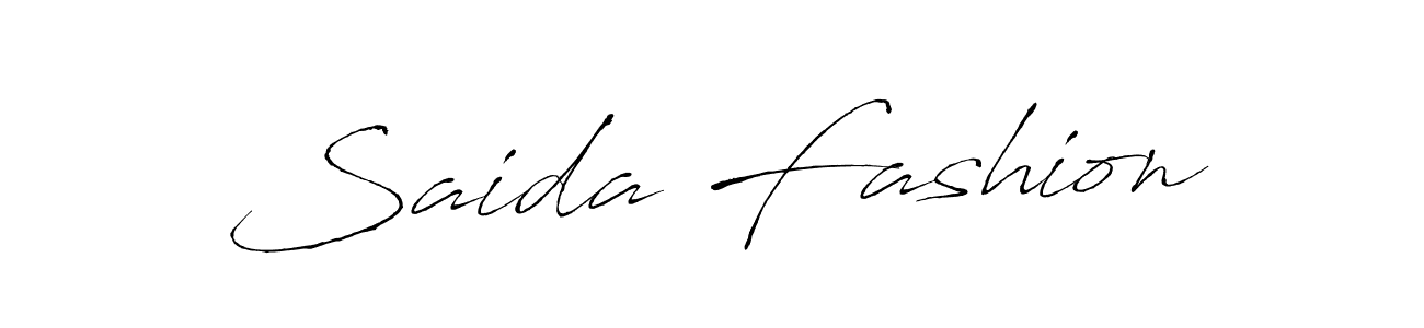 It looks lik you need a new signature style for name Saida Fashion. Design unique handwritten (Antro_Vectra) signature with our free signature maker in just a few clicks. Saida Fashion signature style 6 images and pictures png