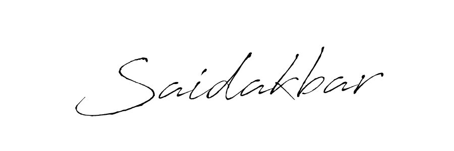 Also we have Saidakbar name is the best signature style. Create professional handwritten signature collection using Antro_Vectra autograph style. Saidakbar signature style 6 images and pictures png
