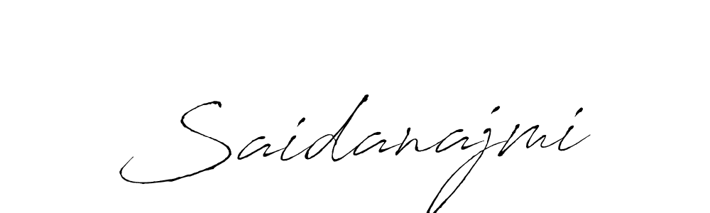 The best way (Antro_Vectra) to make a short signature is to pick only two or three words in your name. The name Saidanajmi include a total of six letters. For converting this name. Saidanajmi signature style 6 images and pictures png