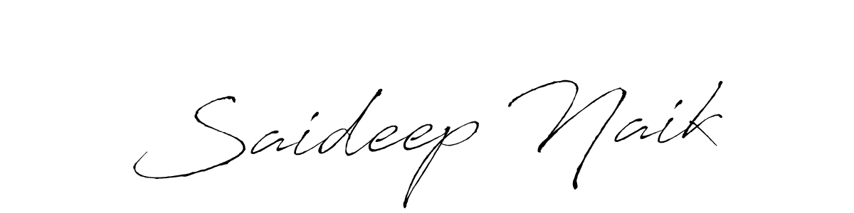 Create a beautiful signature design for name Saideep Naik. With this signature (Antro_Vectra) fonts, you can make a handwritten signature for free. Saideep Naik signature style 6 images and pictures png