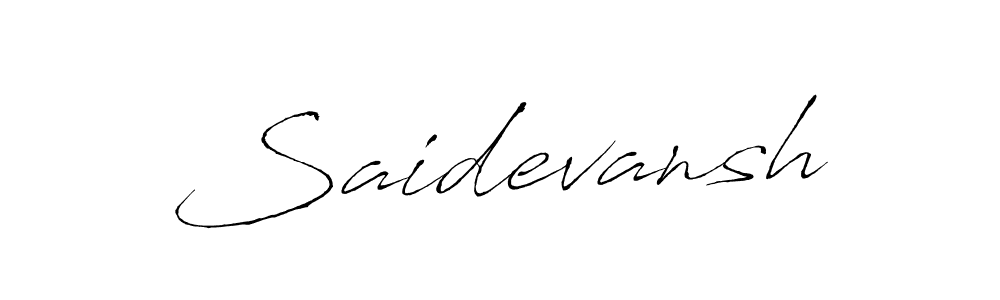 How to make Saidevansh signature? Antro_Vectra is a professional autograph style. Create handwritten signature for Saidevansh name. Saidevansh signature style 6 images and pictures png