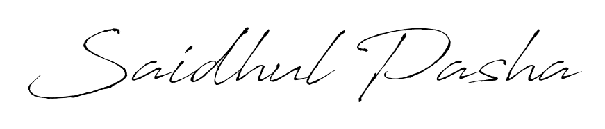 It looks like you need a new signature style for name Saidhul Pasha. Design unique handwritten (Antro_Vectra) signature with our free signature maker in just a few clicks. Saidhul Pasha signature style 6 images and pictures png