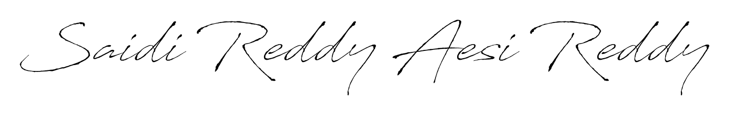 Make a beautiful signature design for name Saidi Reddy Aesi Reddy. Use this online signature maker to create a handwritten signature for free. Saidi Reddy Aesi Reddy signature style 6 images and pictures png