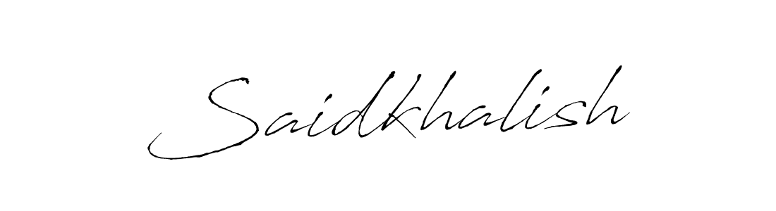 Also we have Saidkhalish name is the best signature style. Create professional handwritten signature collection using Antro_Vectra autograph style. Saidkhalish signature style 6 images and pictures png