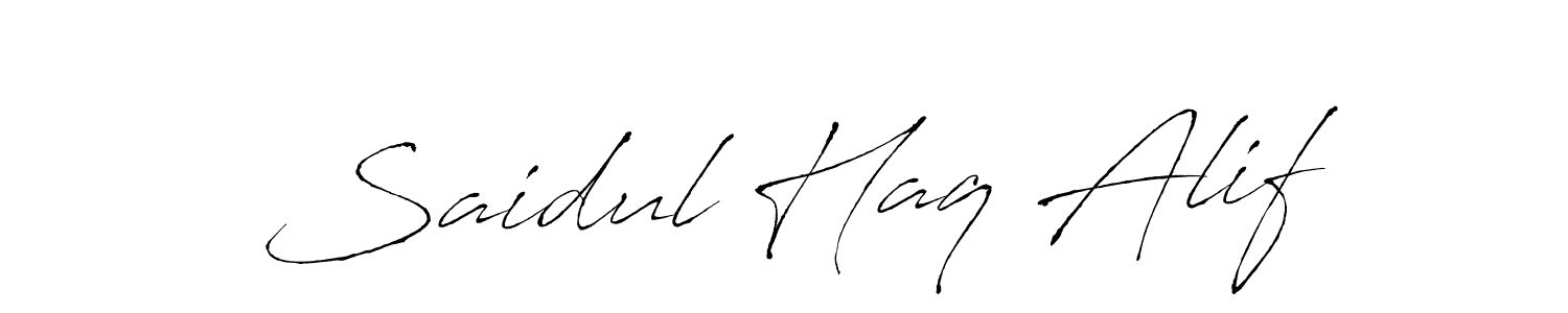 Once you've used our free online signature maker to create your best signature Antro_Vectra style, it's time to enjoy all of the benefits that Saidul Haq Alif name signing documents. Saidul Haq Alif signature style 6 images and pictures png